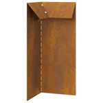 Casa si Gradina - Gradina si terasa - Garduri, panouri si accesorii - Gard pentru melci Ruginit 10 x 10 x 25 cm - Infinity.ro