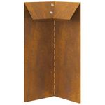 Casa si Gradina - Gradina si terasa - Garduri, panouri si accesorii - Gard pentru melci Ruginit 10 x 10 x 25 cm - Infinity.ro