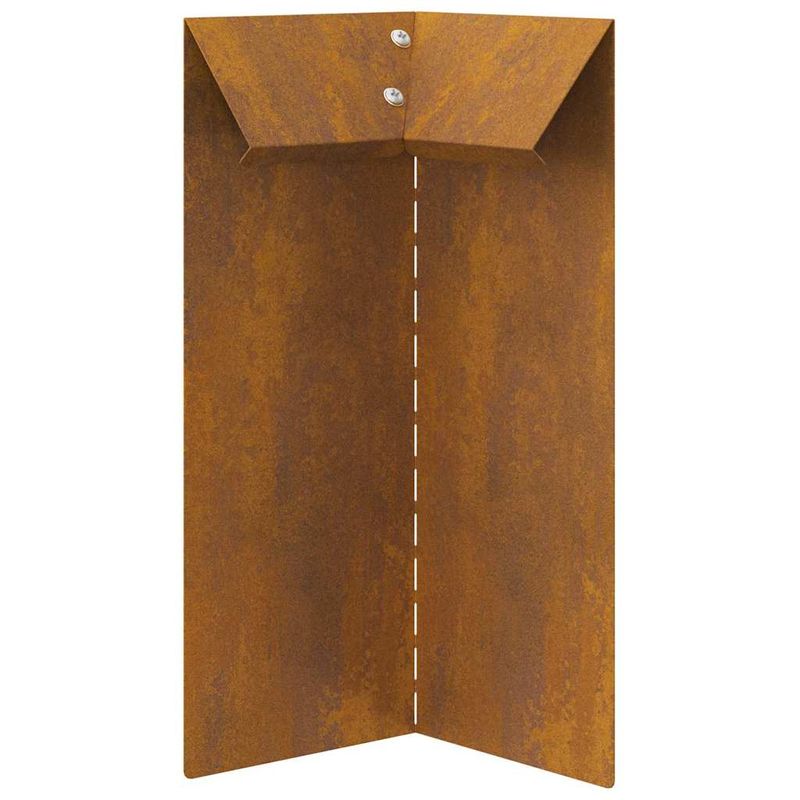 Casa si Gradina - Gradina si terasa - Garduri, panouri si accesorii - Gard pentru melci Ruginit 10 x 10 x 25 cm - Infinity.ro