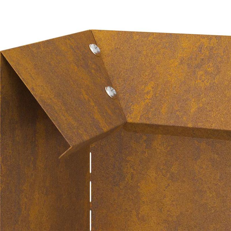 Casa si Gradina - Gradina si terasa - Garduri, panouri si accesorii - Gard pentru melci Ruginit 10 x 10 x 25 cm - Infinity.ro