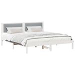Casa si Gradina - Mobilier - Paturi si accesorii - Paturi - Cadru de pat Gri deschis 180 x 200 cm Lemn de pin masiv - Infinity.ro