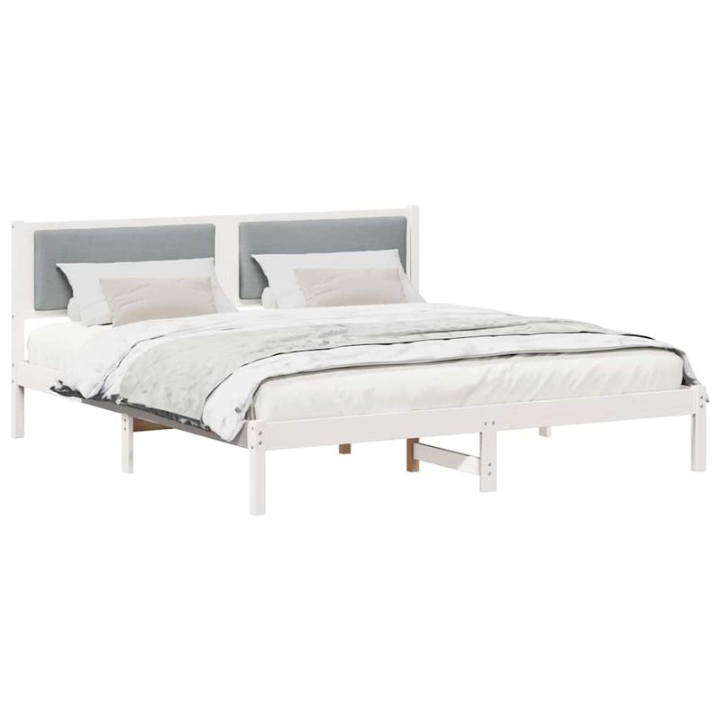 Casa si Gradina - Mobilier - Paturi si accesorii - Paturi - Cadru de pat Gri deschis 180 x 200 cm Lemn de pin masiv - Infinity.ro