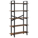 Casa si Gradina - Mobilier - Biblioteci si rafturi - Biblioteci - Raft pentru carti Stejar fumuriu 100 x 33,5 x 178 cm - Infinity.ro
