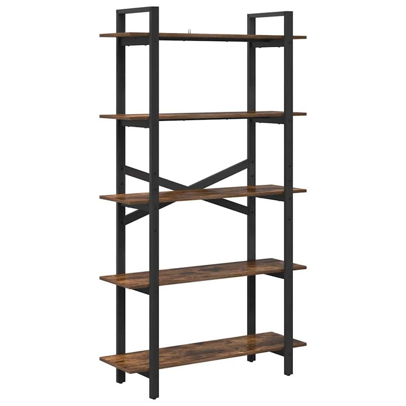 Casa si Gradina - Mobilier - Biblioteci si rafturi - Biblioteci - Raft pentru carti Stejar fumuriu 100 x 33,5 x 178 cm - Infinity.ro