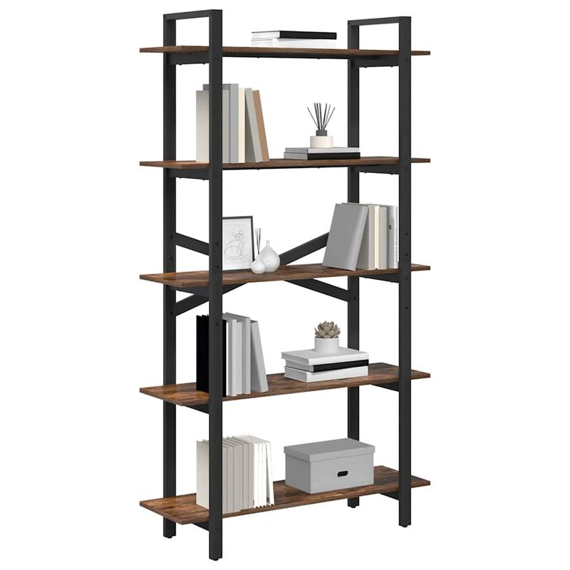 Casa si Gradina - Mobilier - Biblioteci si rafturi - Biblioteci - Raft pentru carti Stejar fumuriu 100 x 33,5 x 178 cm - Infinity.ro