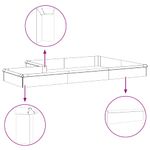 Casa si Gradina - Gradina si terasa - Garduri, panouri si accesorii - Gard pentru melci 4 pcs Argintiu 100 x 3,5 x 25 cm - Infinity.ro