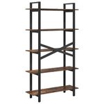 Casa si Gradina - Mobilier - Biblioteci si rafturi - Biblioteci - Raft pentru carti Stejar fumuriu 100 x 33,5 x 178 cm - Infinity.ro