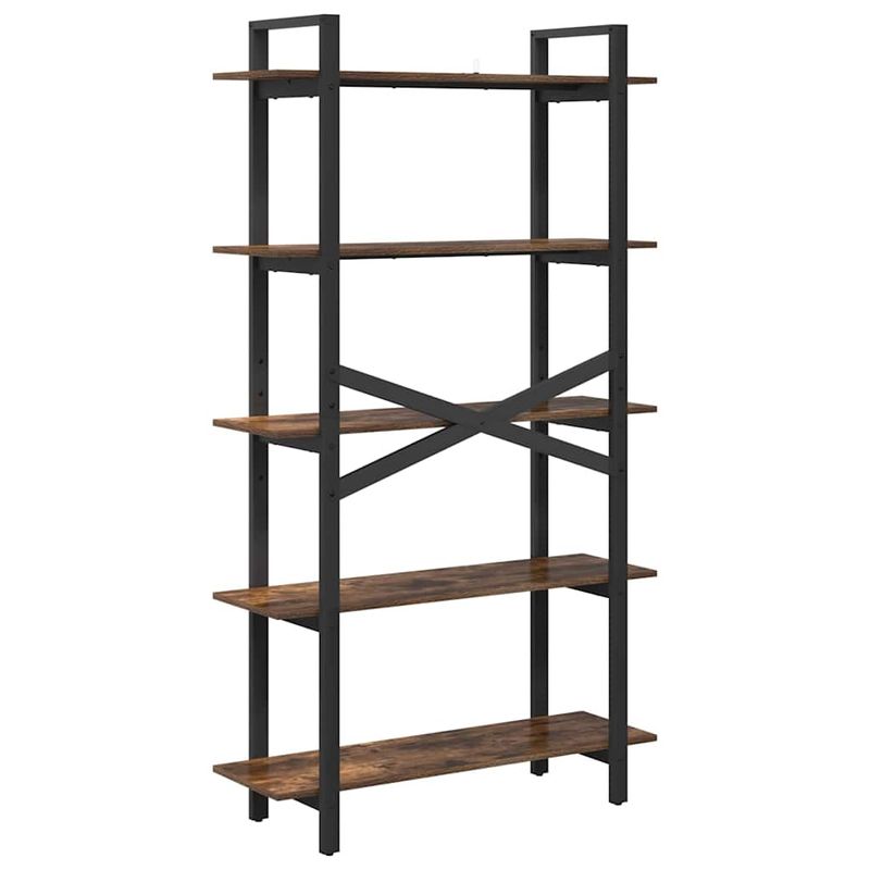 Casa si Gradina - Mobilier - Biblioteci si rafturi - Biblioteci - Raft pentru carti Stejar fumuriu 100 x 33,5 x 178 cm - Infinity.ro