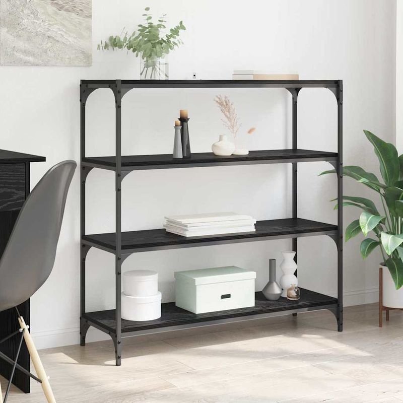 Casa si Gradina - Mobilier - Biblioteci si rafturi - Biblioteci - Dulap pentru carti Stejar Negru 100 x 33 x 100 cm - Infinity.ro