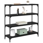 Casa si Gradina - Mobilier - Biblioteci si rafturi - Biblioteci - Dulap pentru carti Stejar Negru 100 x 33 x 100 cm - Infinity.ro