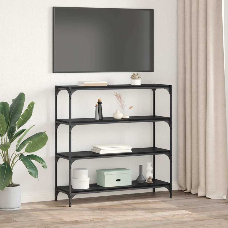 Casa si Gradina - Mobilier - Biblioteci si rafturi - Biblioteci - Dulap pentru carti Stejar Negru 100 x 33 x 100 cm - Infinity.ro