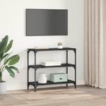 Casa si Gradina - Mobilier - Biblioteci si rafturi - Biblioteci - Dulap pentru carti Stejar Negru 80 x 33 x 70,5 cm - Infinity.ro