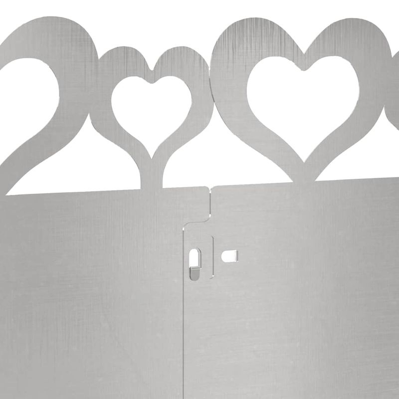 Casa si Gradina - Gradina si terasa - Garduri, panouri si accesorii - Borduri pentru gazon 10 pcs Argintiu 103 x 0,05 x 22 cm - Infinity.ro