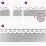 Casa si Gradina - Gradina si terasa - Garduri, panouri si accesorii - Borduri pentru gazon 10 pcs Argintiu 103 x 0,05 x 22 cm - Infinity.ro