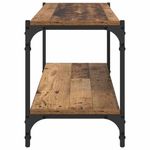 Casa si Gradina - Mobilier - Biblioteci si rafturi - Biblioteci - Cabinet TV Lemn Vechi 100x33x41cm Lemn Ingineresc si Fier - Infinity.ro