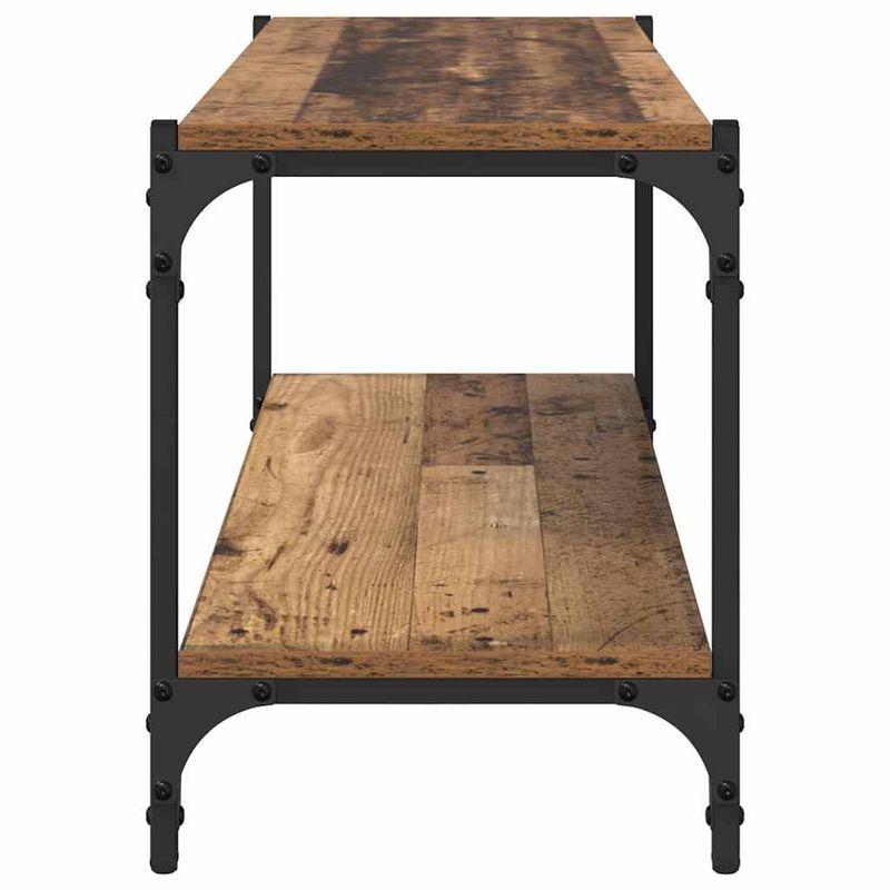 Casa si Gradina - Mobilier - Biblioteci si rafturi - Biblioteci - Cabinet TV Lemn Vechi 100x33x41cm Lemn Ingineresc si Fier - Infinity.ro