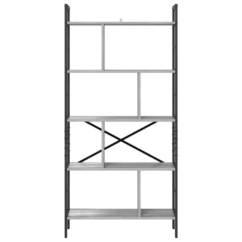 Casa si Gradina - Mobilier - Biblioteci si rafturi - Biblioteci - Raft pentru carti Gri Sonoma 75 x 30 x 156 cm Lemn compozit - Infinity.ro