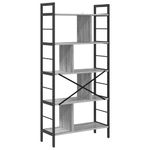 Casa si Gradina - Mobilier - Biblioteci si rafturi - Biblioteci - Raft pentru carti Gri Sonoma 75 x 30 x 156 cm Lemn compozit - Infinity.ro