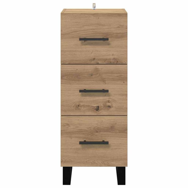 Casa si Gradina - Mobilier - Comode si corpuri - Comode - Bufet cu sertar Stejar Artizanal 34,5 x 34 x 90 cm - Infinity.ro