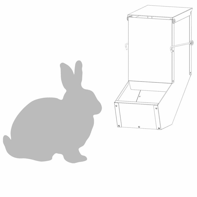 Petshop - Accesorii petshop - Castroane si adapatori - Urmarire pentru iepuri Negru 17.5 x 26 x 28.5 cm - Infinity.ro