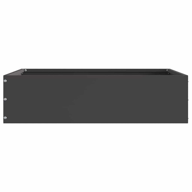 Casa si Gradina - Gradina si terasa - Garduri, panouri si accesorii - Margine pentru gazon 6 pcs Negru 50 x 50 x 13 cm Otel - Infinity.ro