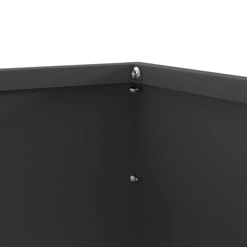 Casa si Gradina - Gradina si terasa - Garduri, panouri si accesorii - Margine pentru gazon 6 pcs Negru 50 x 50 x 13 cm Otel - Infinity.ro