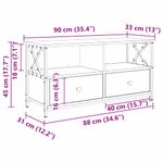 Casa si Gradina - Mobilier - Comode si corpuri - Comode - Cabinet TV cu sertar Stejar Artizanal 90 x 33 x 45 cm - Infinity.ro