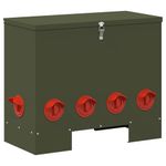 Petshop - Accesorii petshop - Castroane si adapatori - Feeder pentru pui Verde masliniu 60.5 x 29 x 51 cm - Infinity.ro