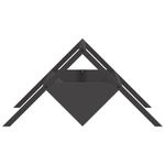 Petshop - Accesorii petshop - Castroane si adapatori - Jgheab pentru hranirea animalelor Negru 111 x 76 x 38 cm - Infinity.ro