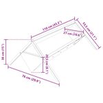 Petshop - Accesorii petshop - Castroane si adapatori - Jgheab pentru hranirea animalelor Negru 111 x 76 x 38 cm - Infinity.ro