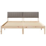 Casa si Gradina - Mobilier - Paturi si accesorii - Paturi - Cadru de pat Maroniu si taupe 160 x 200 cm Lemn masiv de pin - Infinity.ro