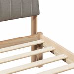 Casa si Gradina - Mobilier - Paturi si accesorii - Paturi - Cadru de pat Maroniu si taupe 160 x 200 cm Lemn masiv de pin - Infinity.ro