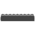 Casa si Gradina - Gradina si terasa - Garduri, panouri si accesorii - Borduri pentru gazon 10 pcs Negru 103 x 0,05 x 22 cm Otel - Infinity.ro