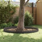 Casa si Gradina - Gradina si terasa - Garduri, panouri si accesorii - Borduri pentru gazon 10 pcs Negru 103 x 0,05 x 22 cm Otel - Infinity.ro