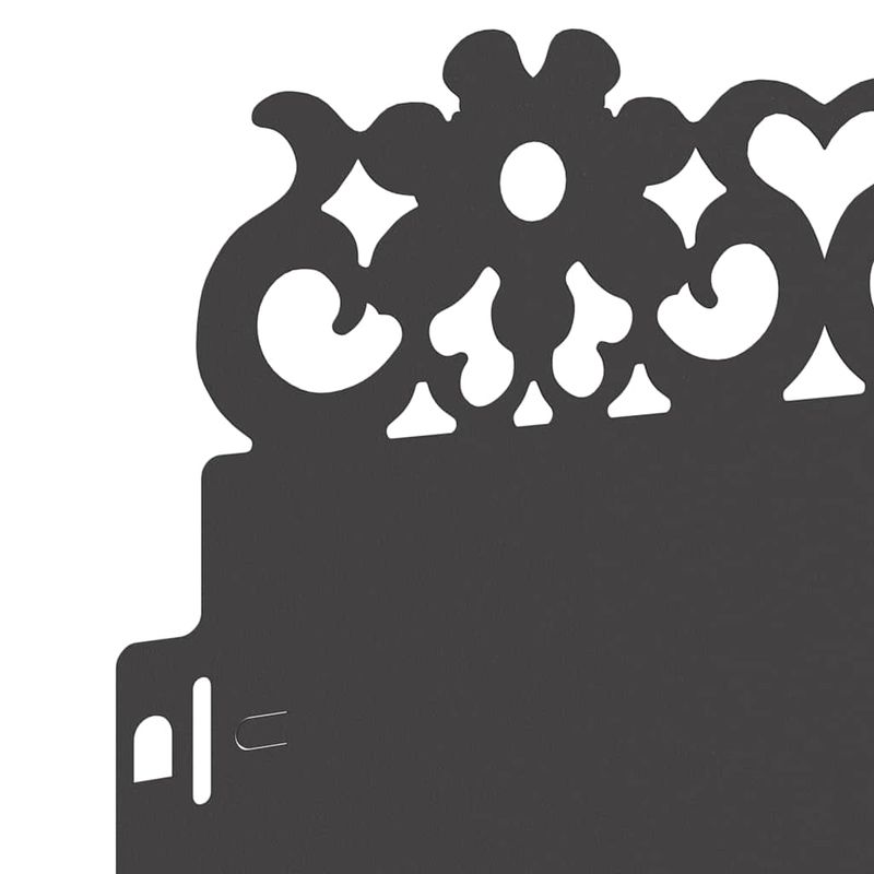 Casa si Gradina - Gradina si terasa - Garduri, panouri si accesorii - Borduri pentru gazon 10 pcs Negru 103 x 0,05 x 22 cm Otel - Infinity.ro