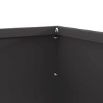 Casa si Gradina - Gradina si terasa - Garduri, panouri si accesorii - Margine pentru gazon Negru 50 x 50 x 13 cm Otel - Infinity.ro