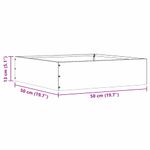 Casa si Gradina - Gradina si terasa - Garduri, panouri si accesorii - Margine pentru gazon Negru 50 x 50 x 13 cm Otel - Infinity.ro