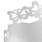 Casa si Gradina - Gradina si terasa - Garduri, panouri si accesorii - Borduri pentru gazon 10 pcs Argintiu 103 x 0,05 x 22 cm - Infinity.ro