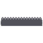 Casa si Gradina - Gradina si terasa - Garduri, panouri si accesorii - Borduri pentru gazon 10 pcs Antracit 103 x 0,05 x 22 cm Otel - Infinity.ro