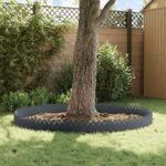 Casa si Gradina - Gradina si terasa - Garduri, panouri si accesorii - Borduri pentru gazon 10 pcs Antracit 103 x 0,05 x 22 cm Otel - Infinity.ro