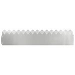 Casa si Gradina - Gradina si terasa - Garduri, panouri si accesorii - Borduri pentru gazon 10 pcs Argintiu 103 x 0,05 x 22 cm - Infinity.ro