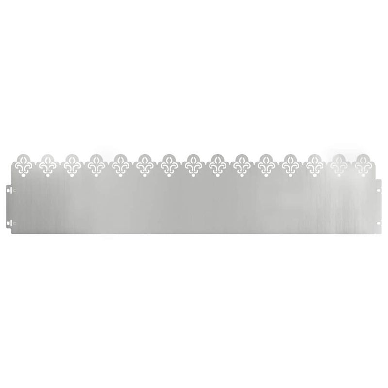 Casa si Gradina - Gradina si terasa - Garduri, panouri si accesorii - Borduri pentru gazon 10 pcs Argintiu 103 x 0,05 x 22 cm - Infinity.ro