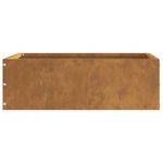 Casa si Gradina - Gradina si terasa - Garduri, panouri si accesorii - Margine pentru gazon 6 pcs Ruginit 40 x 40 x 13 cm - Infinity.ro