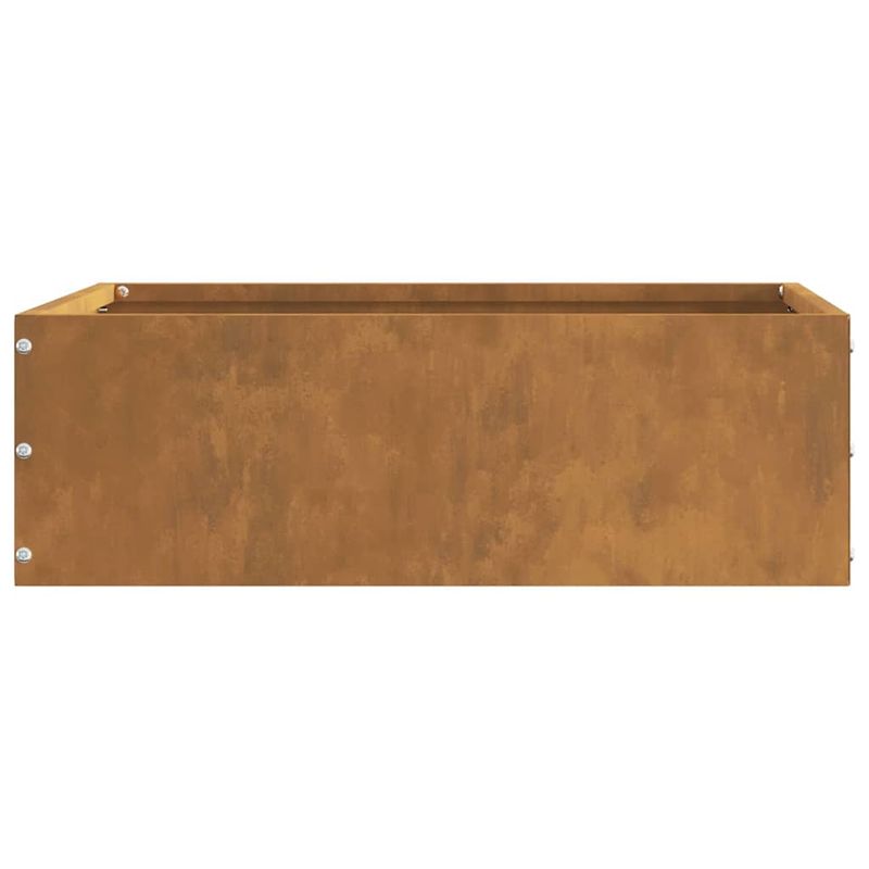 Casa si Gradina - Gradina si terasa - Garduri, panouri si accesorii - Margine pentru gazon 6 pcs Ruginit 40 x 40 x 13 cm - Infinity.ro