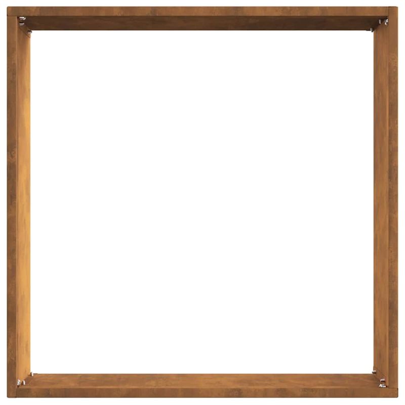 Casa si Gradina - Gradina si terasa - Garduri, panouri si accesorii - Margine pentru gazon 6 pcs Ruginit 40 x 40 x 13 cm - Infinity.ro