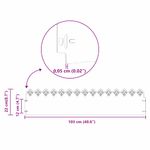 Casa si Gradina - Gradina si terasa - Garduri, panouri si accesorii - Borduri pentru gazon 10 pcs Argintiu 103 x 0,05 x 22 cm - Infinity.ro