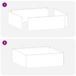 Casa si Gradina - Gradina si terasa - Garduri, panouri si accesorii - Margine pentru gazon 6 pcs Ruginit 40 x 40 x 13 cm - Infinity.ro