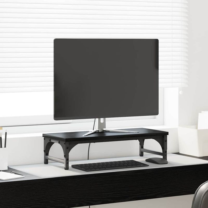 Laptop, Telefoane si Tablete - Laptopuri si accesorii - Accesorii Laptop - Standuri/Coolere notebook - Suport pentru monitor Stejar Negru 55 x 23 x 14 cm - Infinity.ro