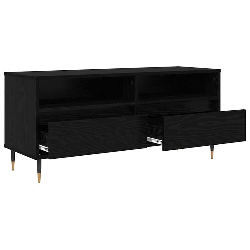 Casa si Gradina - Mobilier - Comode si corpuri - Comode - Cabinet TV cu sertar Stejar Negru 100 x 34,5 x 44,5 cm - Infinity.ro