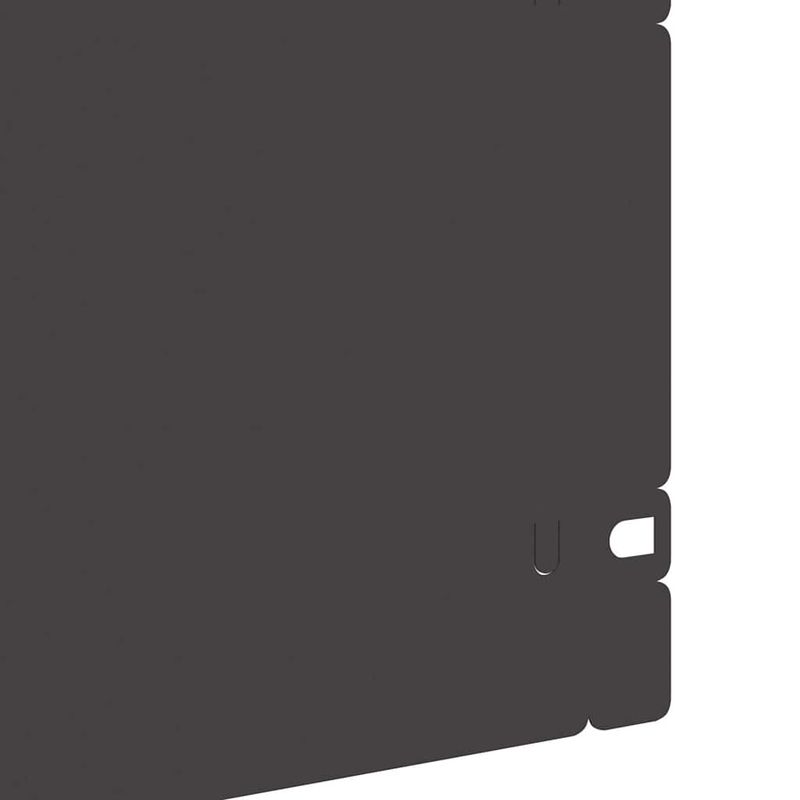 Casa si Gradina - Gradina si terasa - Garduri, panouri si accesorii - Borduri pentru gazon 10 pcs Negru 103 x 0,05 x 22 cm Otel - Infinity.ro